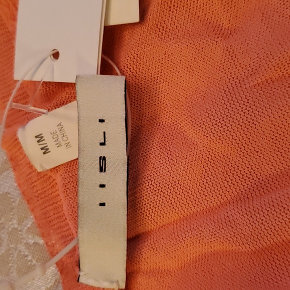 Iisley New York Beaded Designer Semi Sheer Tank Top Blouse Sz M BNWT - Picture 6 of 10